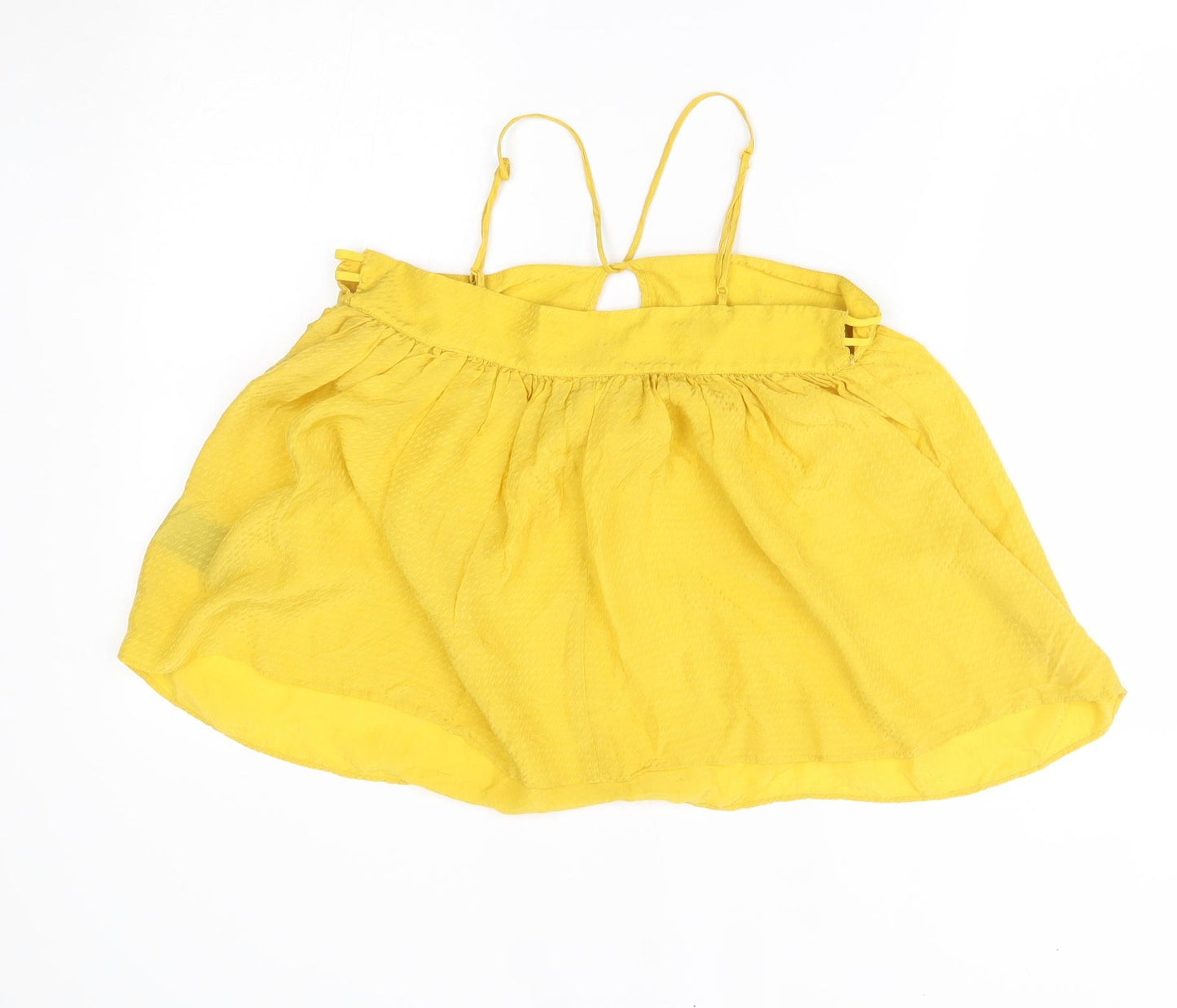 H&M Womens Yellow   Basic Blouse Size 6