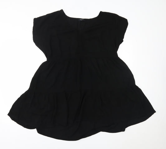 Front view of JD williams women’s black a-line, size UK 12