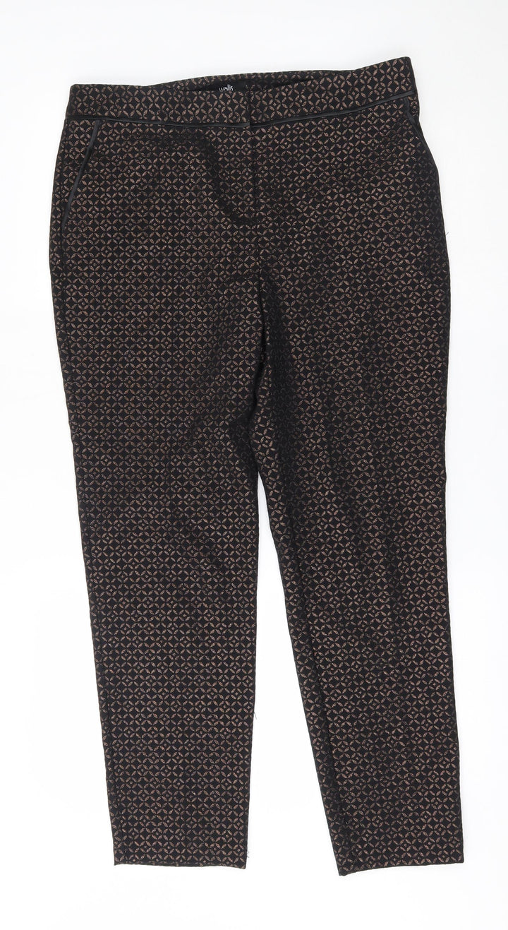 Wallis Womens Black   Trousers  Size 14 L26 in