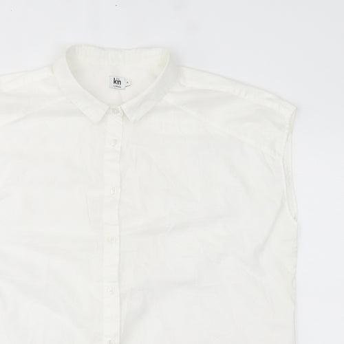 John Lewis Womens White   Basic Button-Up Size 14