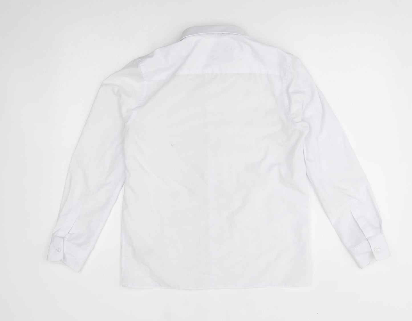 M&S Boys White   Basic Button-Up Size 13-14 Years