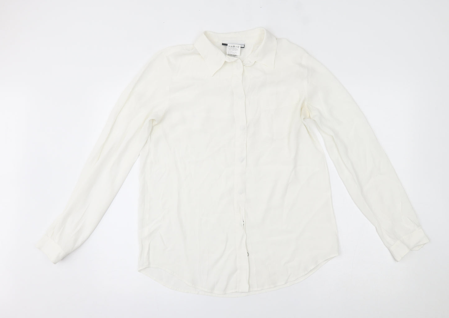Sportmax Womens White   Basic Button-Up Size 12