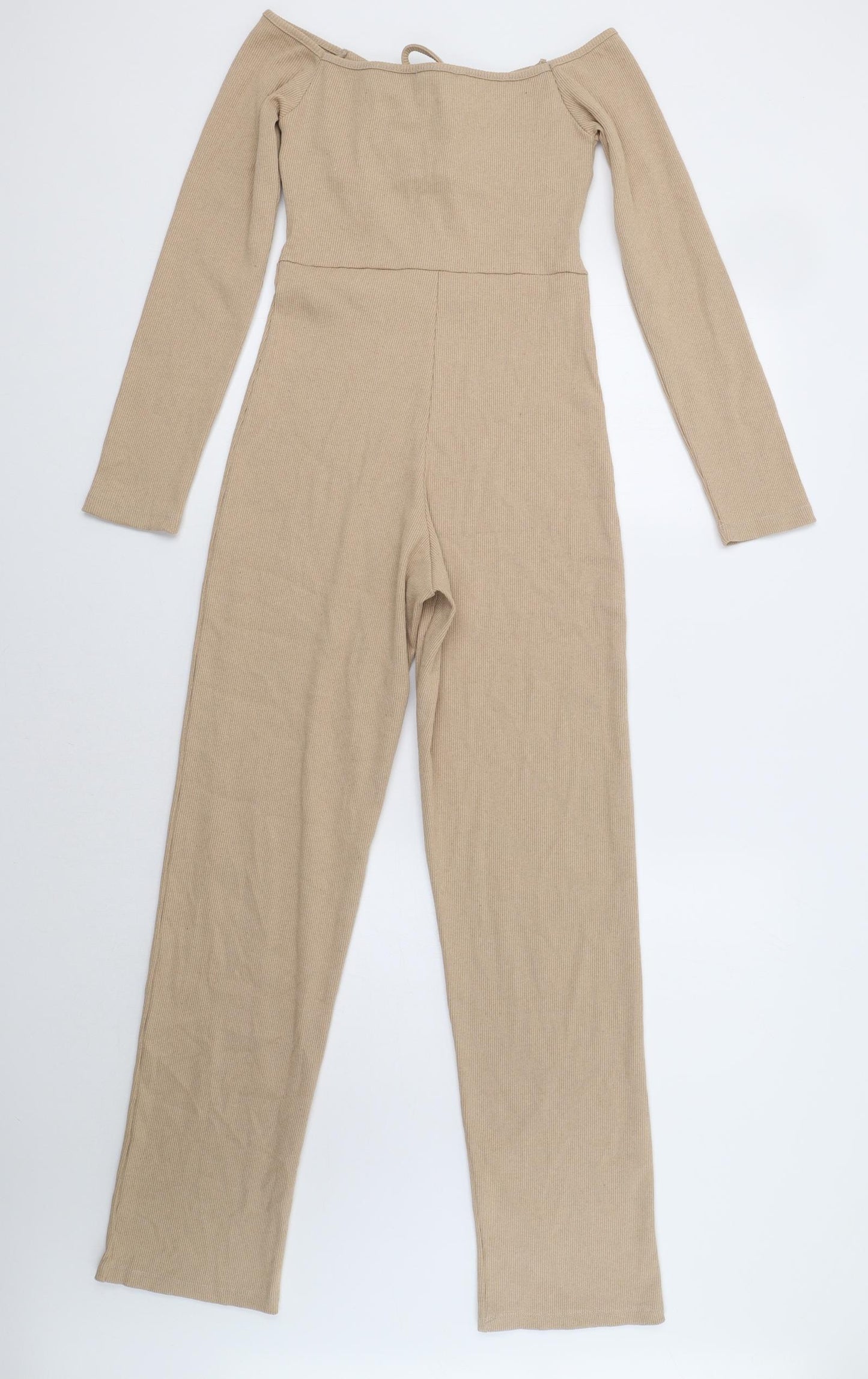 I SAW IT FIRST Womens Beige   Jumpsuit One-Piece Size S L31 in