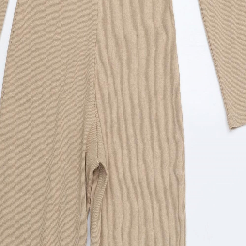 I SAW IT FIRST Womens Beige   Jumpsuit One-Piece Size S L31 in