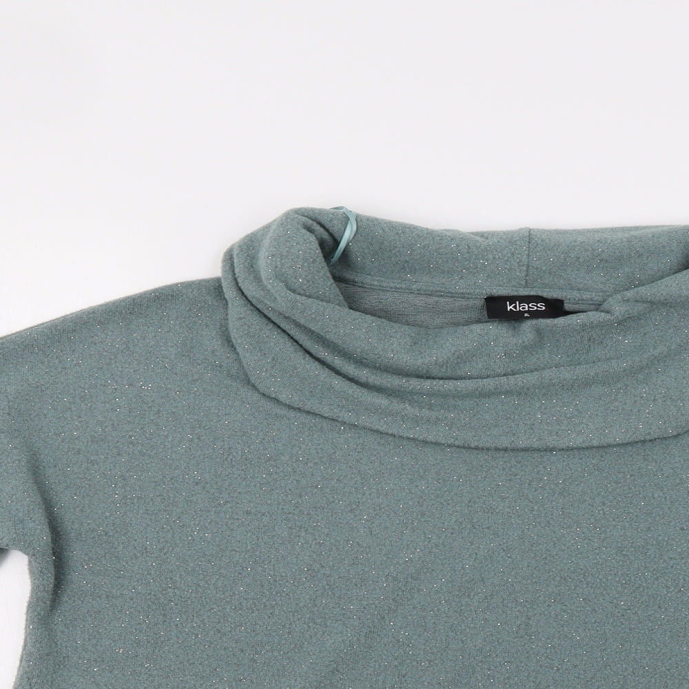 Klass Womens Green   Pullover Jumper Size XL