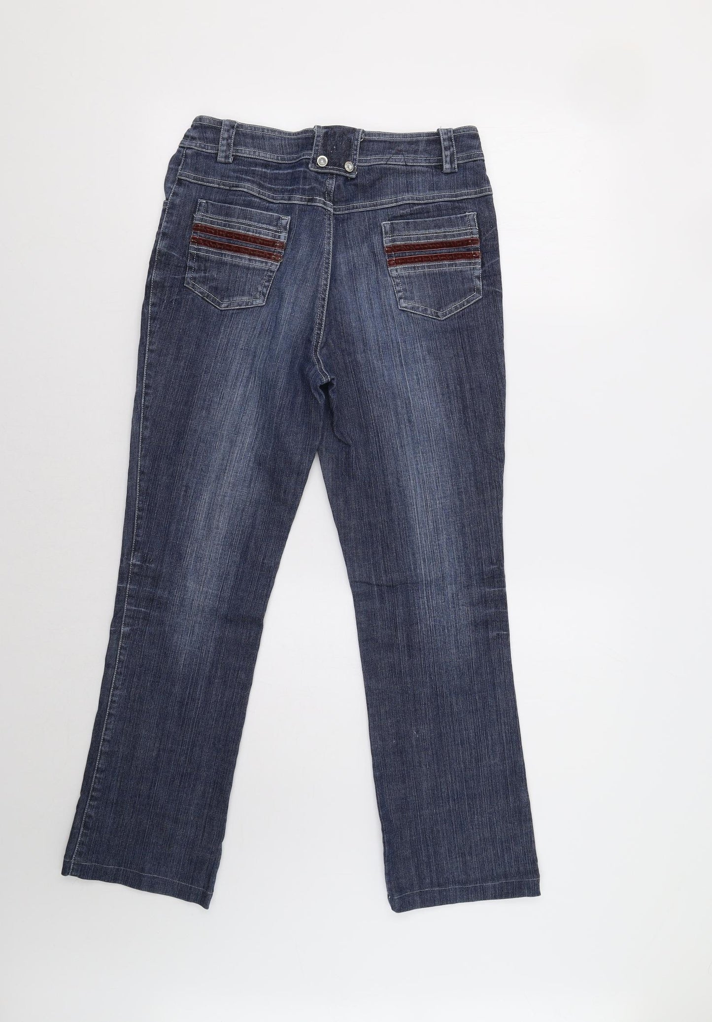 Sasidier Womens Blue   Bootcut Jeans Size 12 L28 in