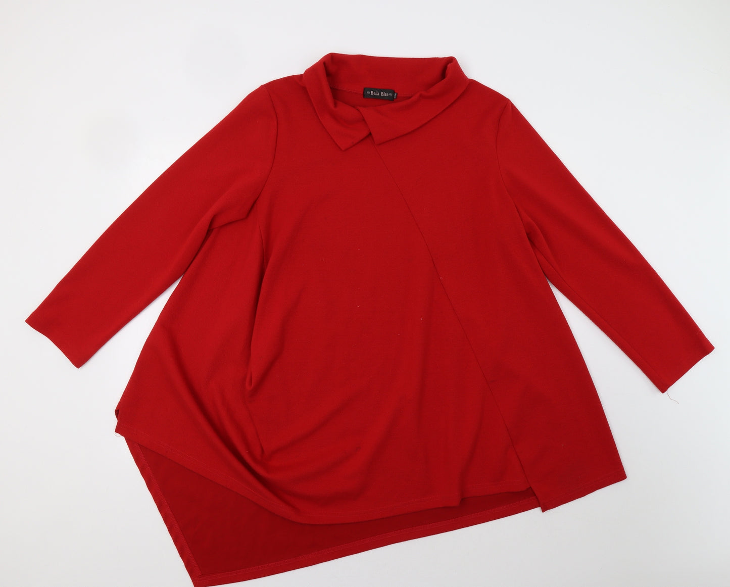 Bella Blue Womens Red   Tunic Jumper Size M