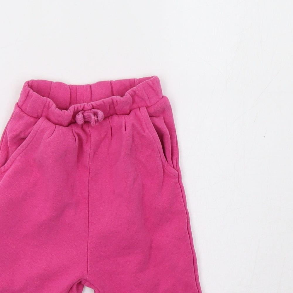 George Baby Pink   Jogger Trousers Size 12-18 Months