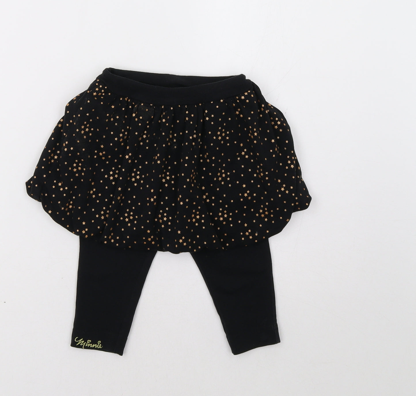 George Baby Black   Skater Skort Size 12-18 Months  - Star Print