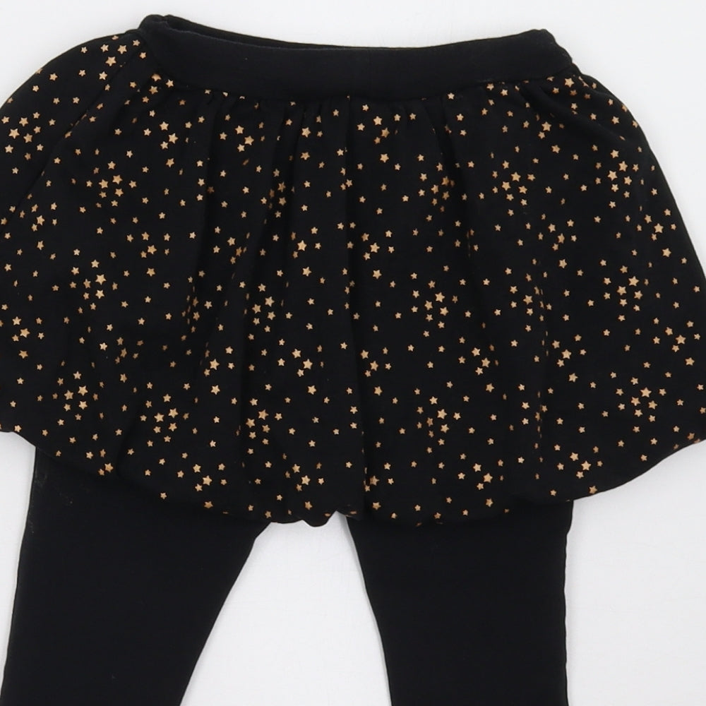 George Baby Black   Skater Skort Size 12-18 Months  - Star Print