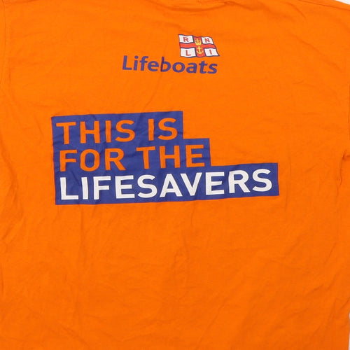 Fruit of the Loom Womens Orange   Basic T-Shirt Size M  - Lifeboats