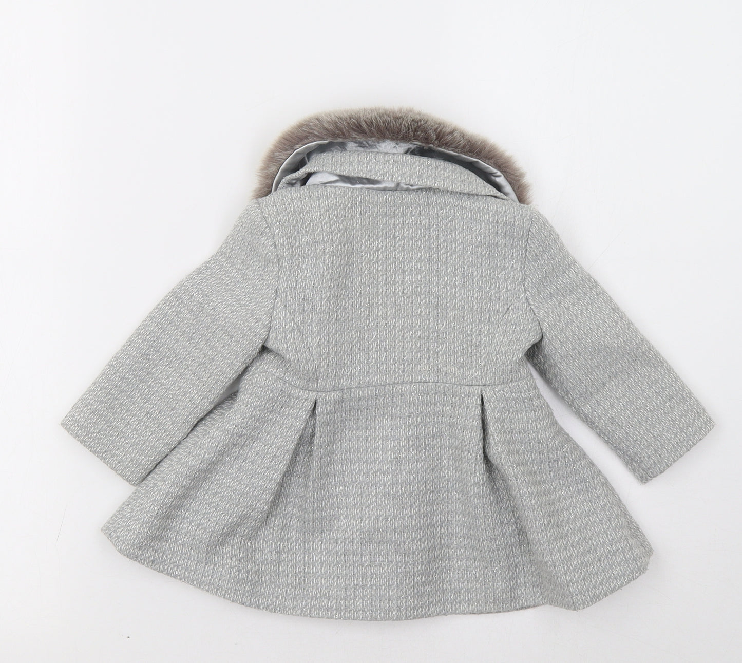 F&F Baby Grey   Pea Coat Coat Size 6-9 Months