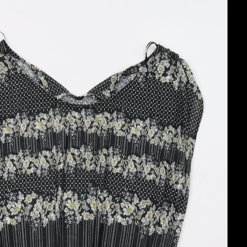 Primark Womens Black Floral  Basic Blouse Size 20