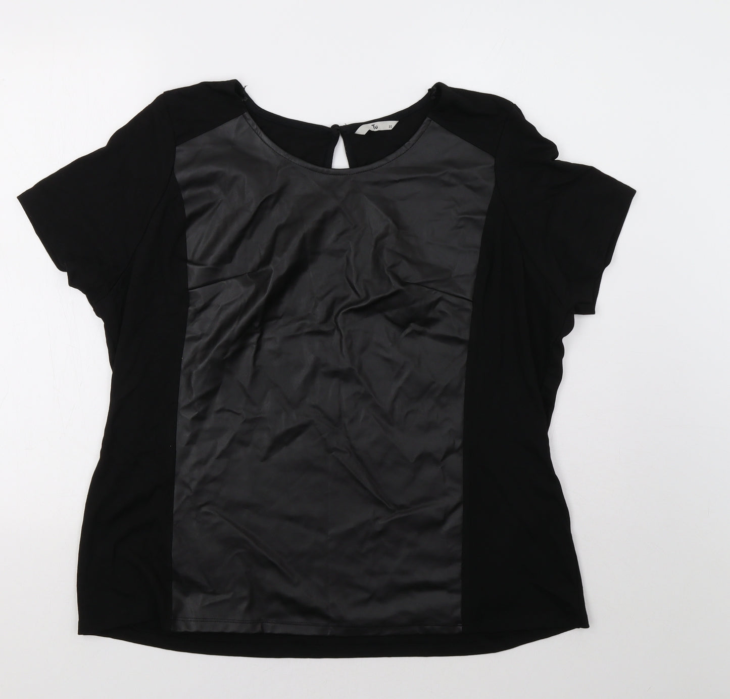 TU Womens Black   Basic Blouse Size 20