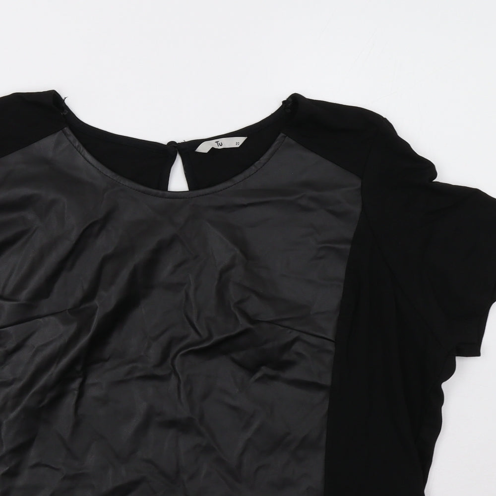 TU Womens Black   Basic Blouse Size 20