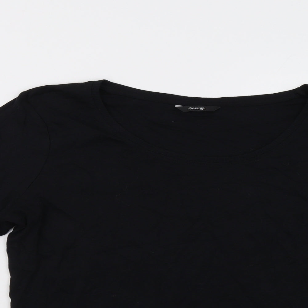 George Womens Black   Basic T-Shirt Size 20