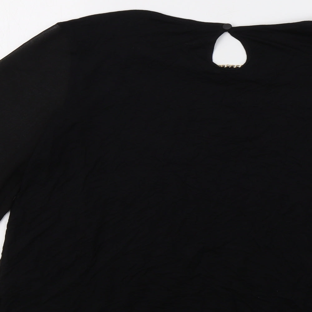 George Womens Black   Camisole Blouse Size 18  - Embellished Collar
