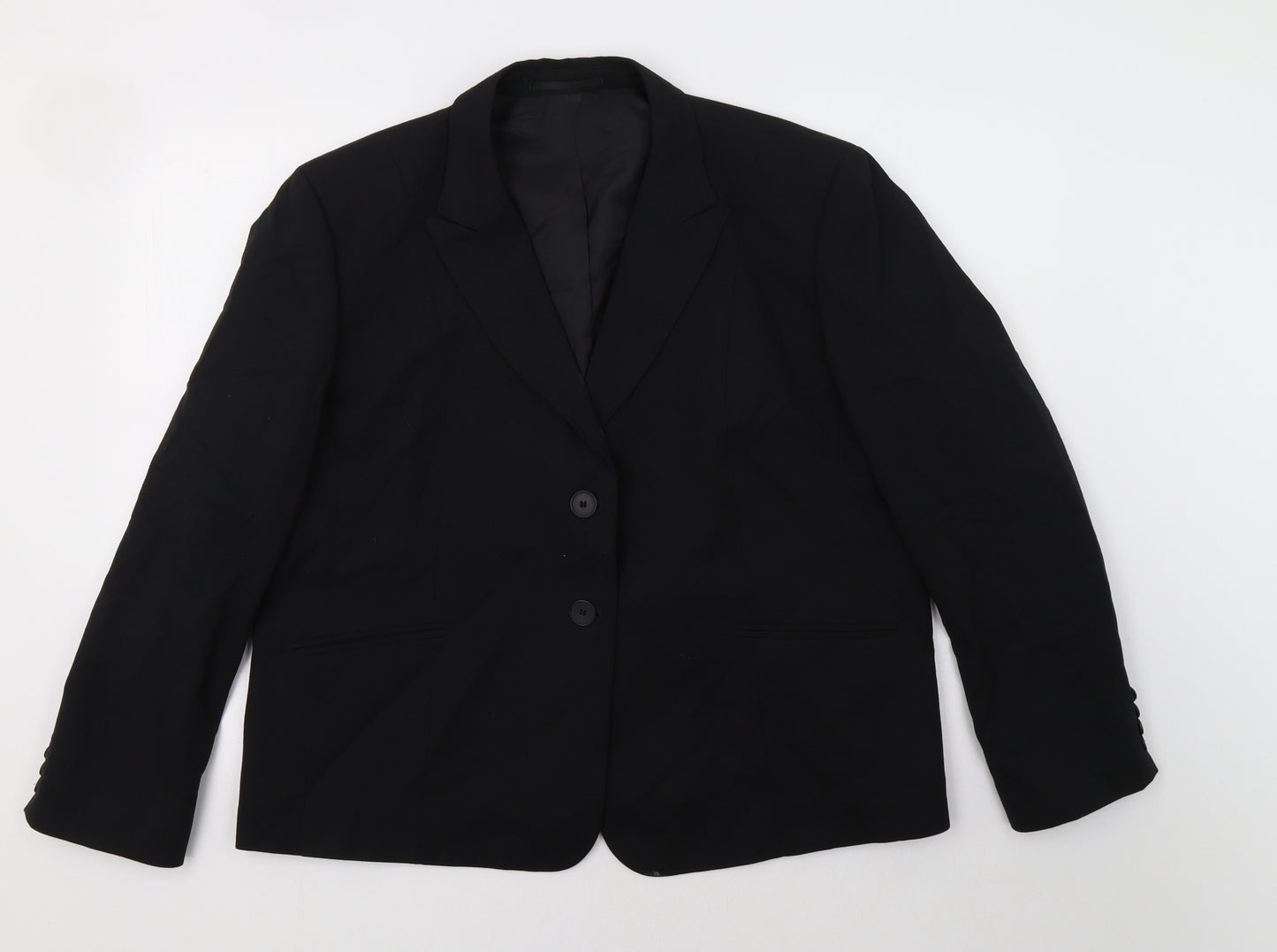 Preworn Womens Black   Kimono Blazer Size XL