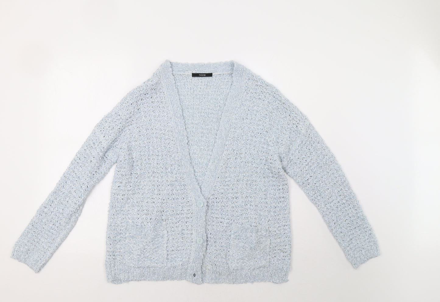 George Womens Blue   Cardigan Jumper Size 16
