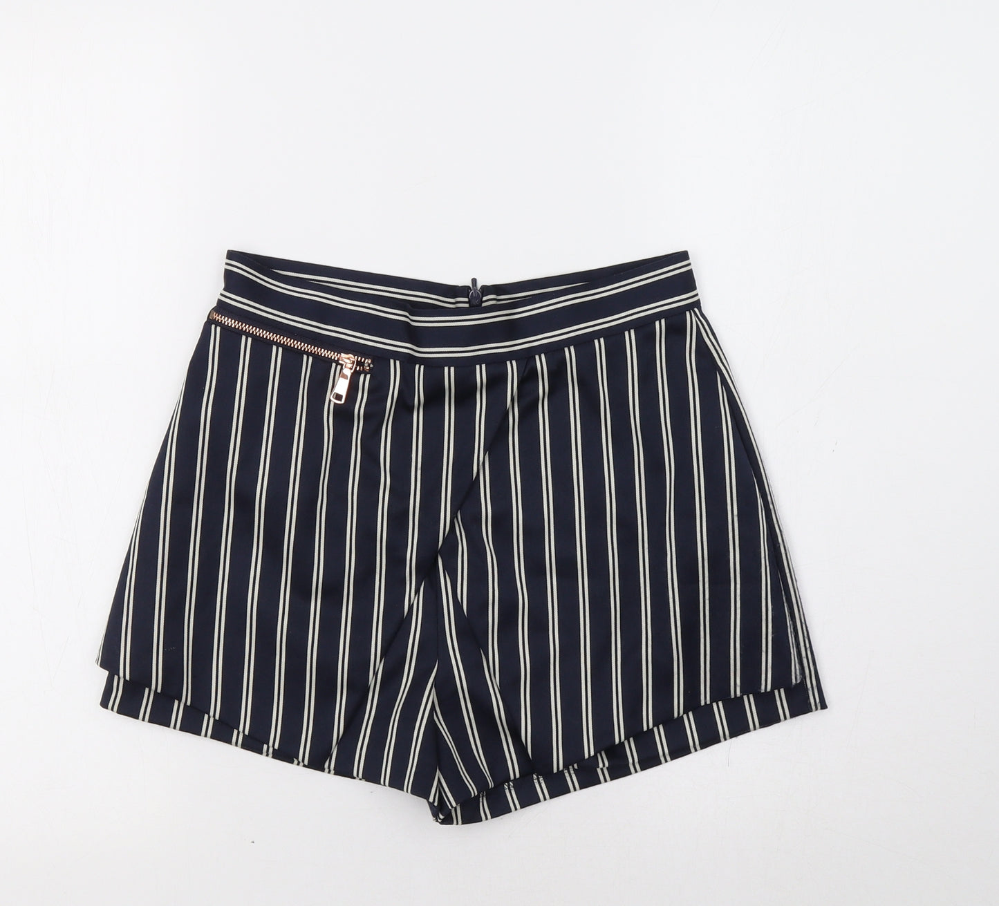 River Island Womens Blue Striped  Skort  Size 8