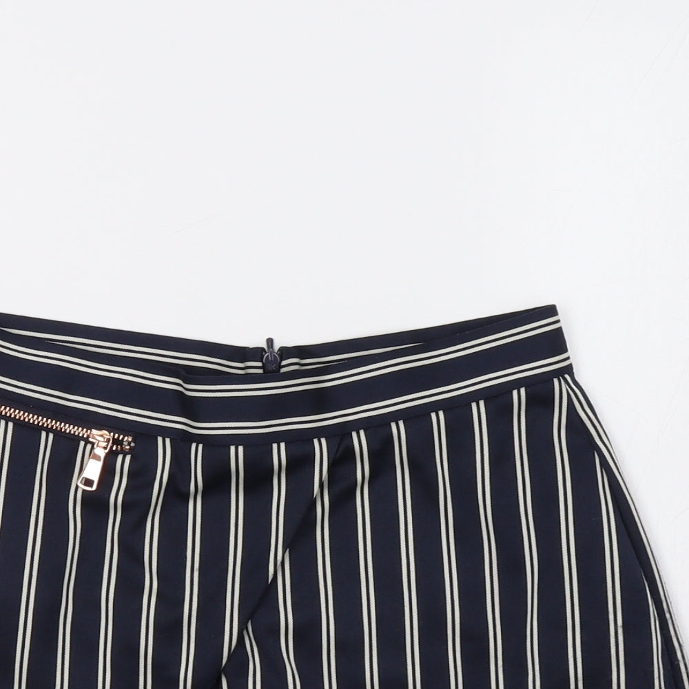 River Island Womens Blue Striped  Skort  Size 8