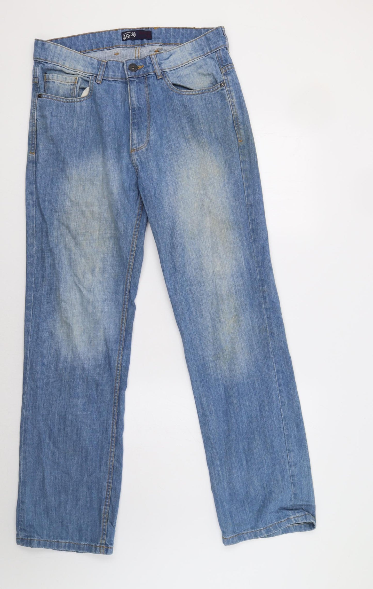 Fab No8 Mens Blue   Bootcut Jeans Size 32 L33 in