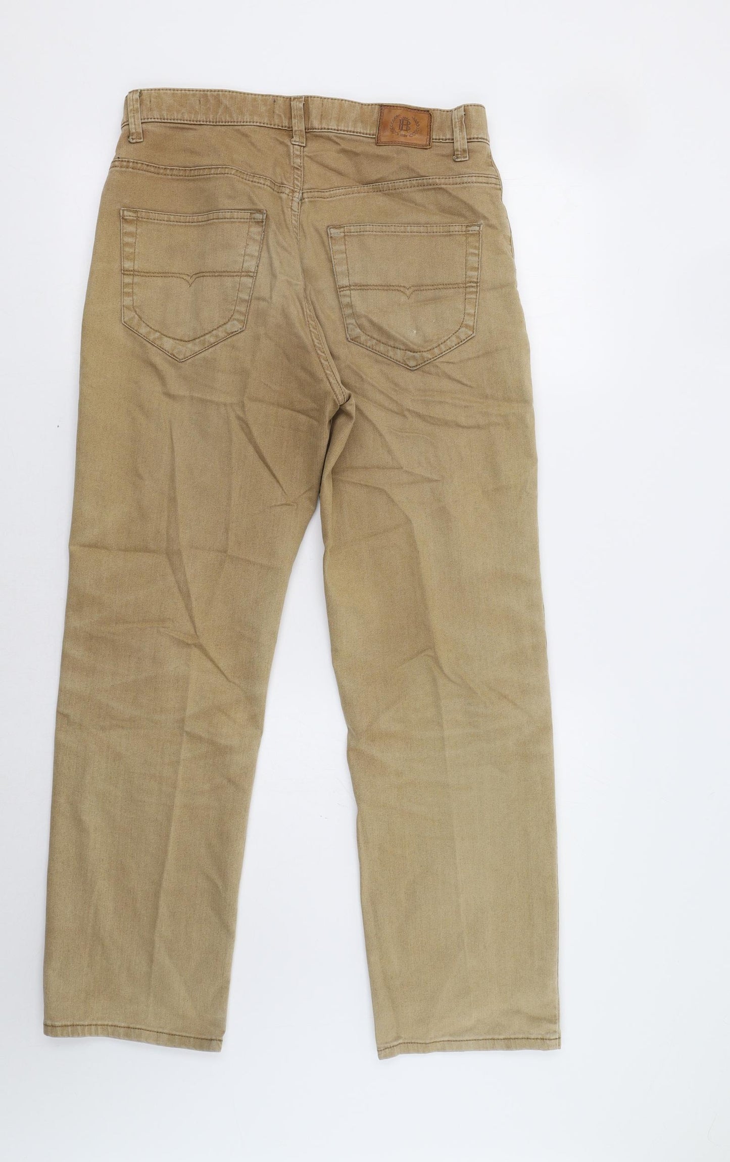 M&S Mens Beige   Straight Jeans Size 30 L29 in