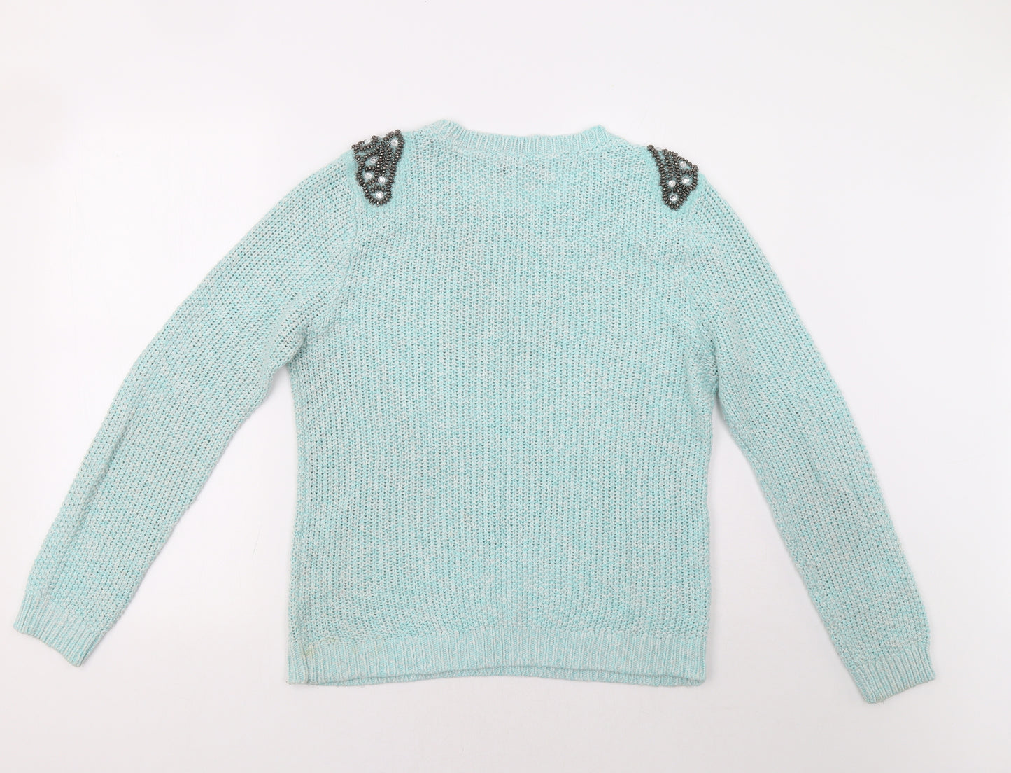 South Womens Green   Pullover Jumper Size 16  - Embellished