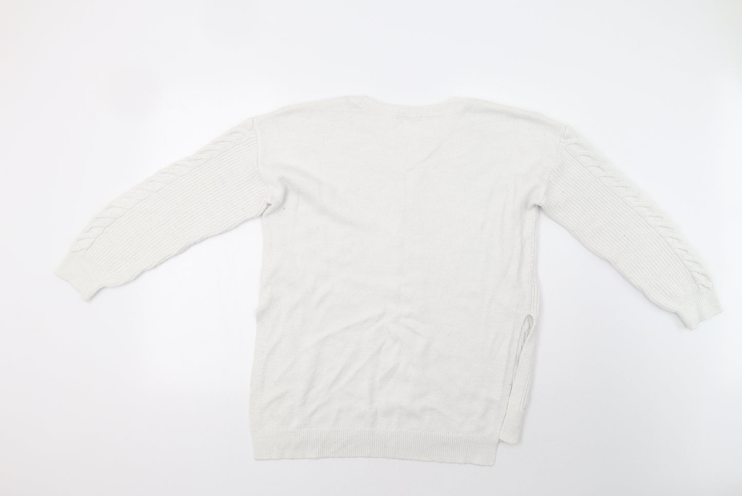 TU Womens White   Pullover Jumper Size 14
