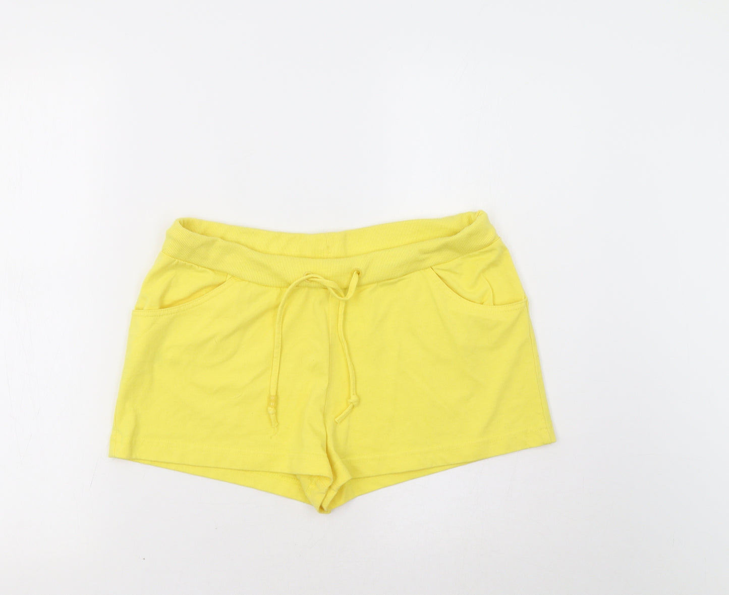 Papaya Womens Yellow   Sweat Shorts Size 14
