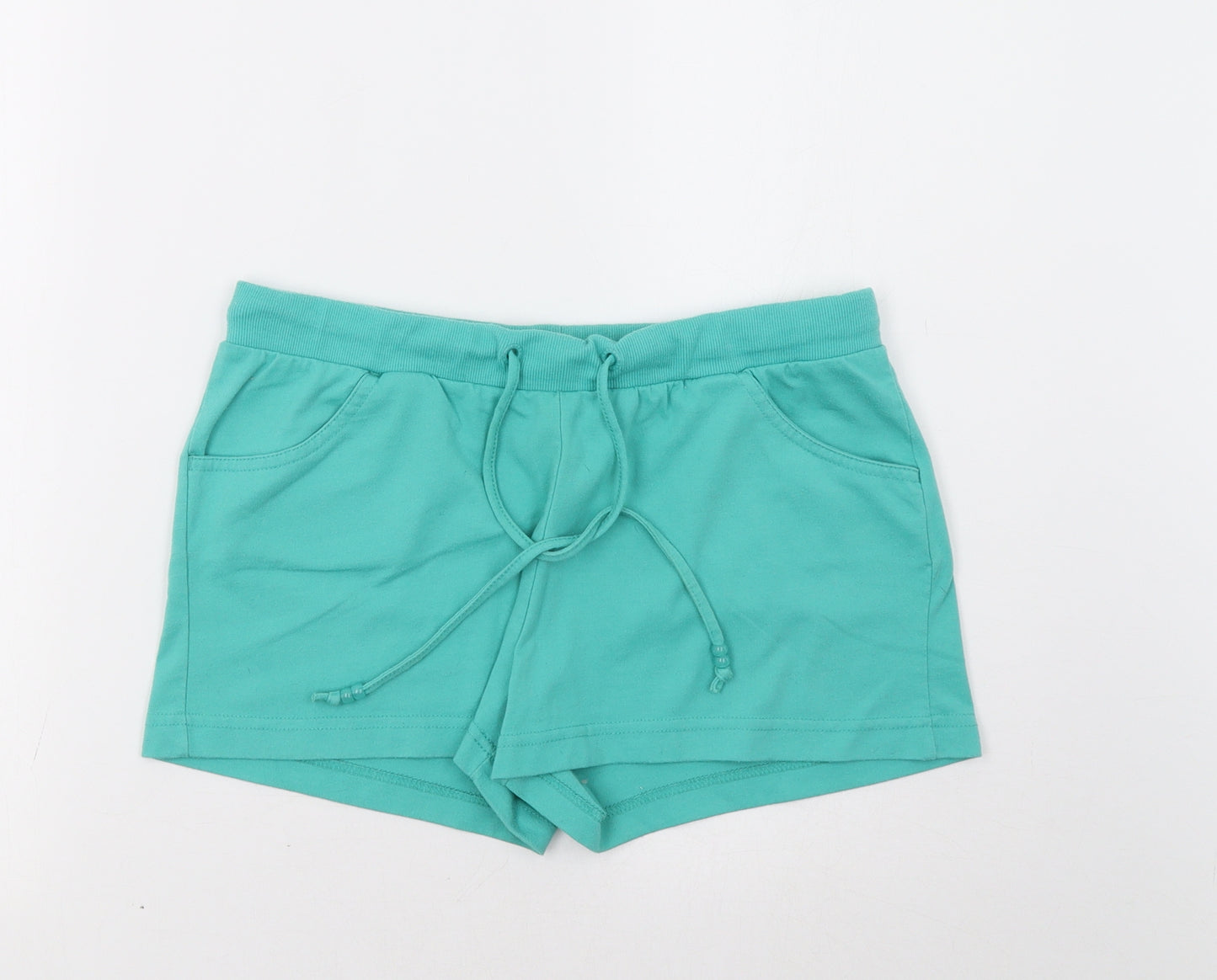 Papaya Womens Green   Sweat Shorts Size 14