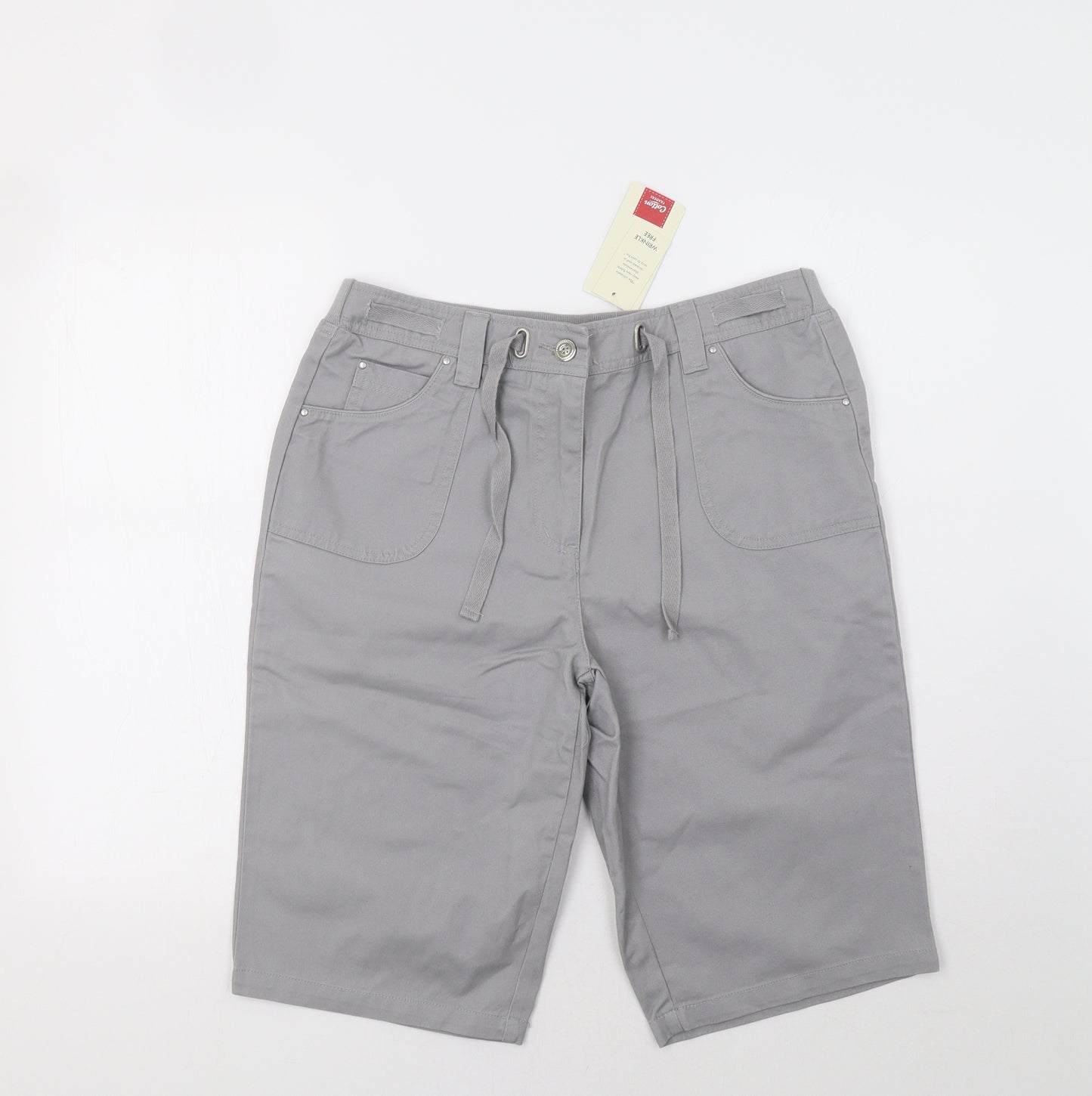Cotton Traders Womens Grey   Bermuda Shorts Size 14