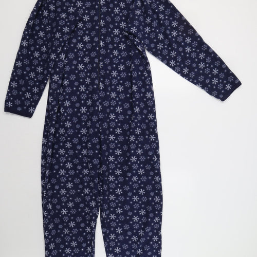 F&F Womens Blue    Bodysuit Size L  - Snowflake Print