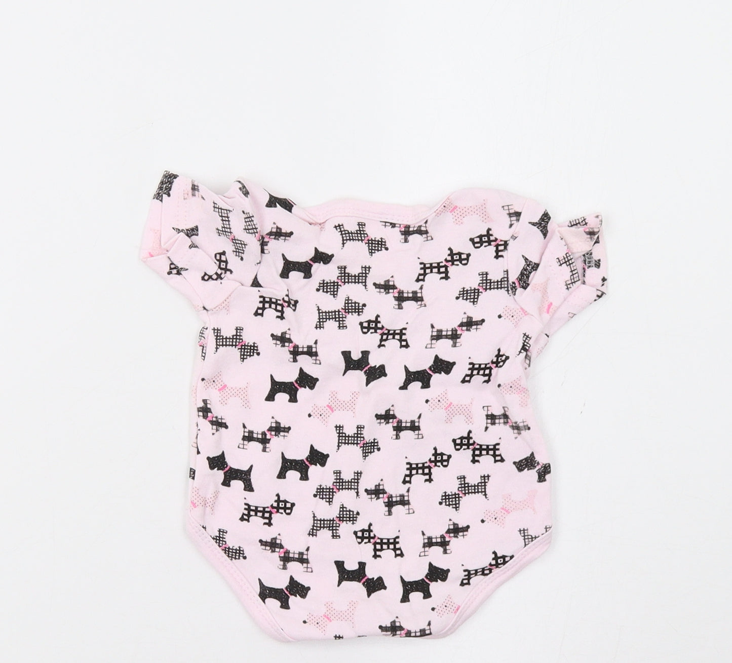 Bebe Bonito Baby Pink   Romper One-Piece Size 3-6 Months  - Dog Print