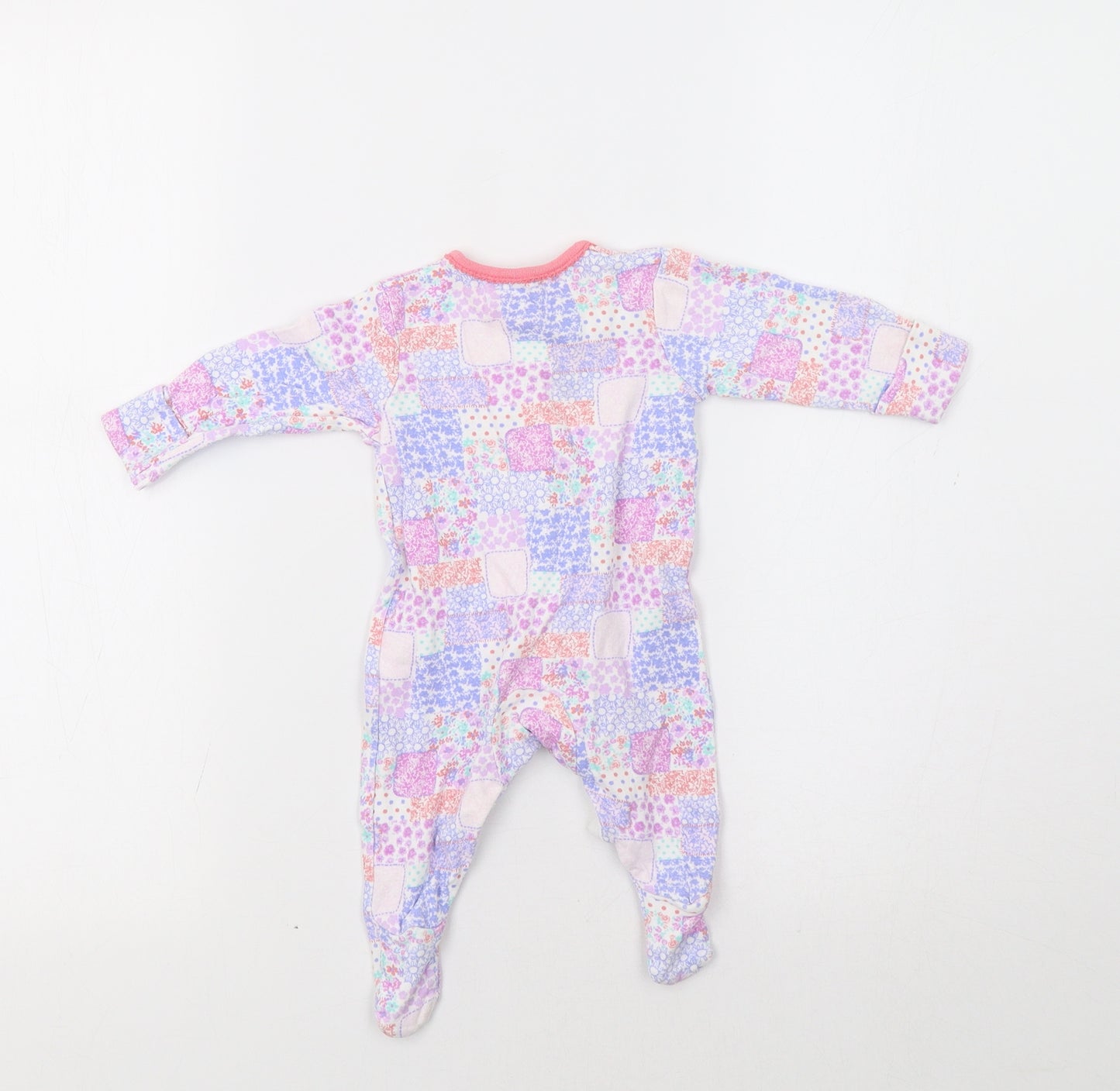 TU Baby Multicoloured Floral  Babygrow One-Piece Size 0-3 Months