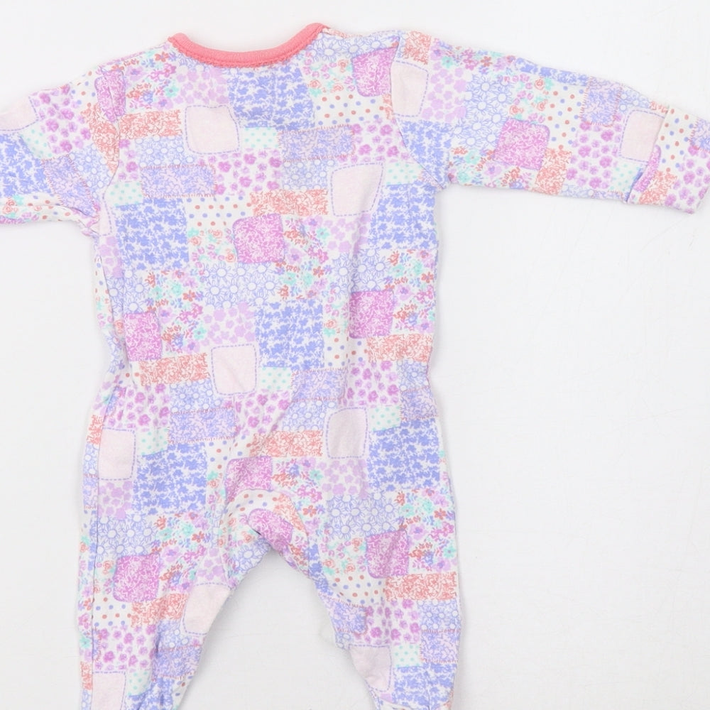 TU Baby Multicoloured Floral  Babygrow One-Piece Size 0-3 Months