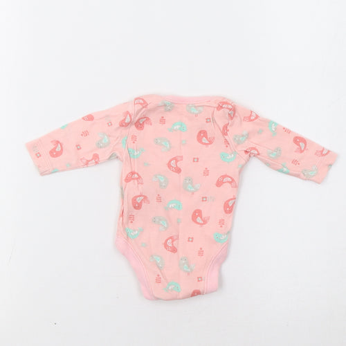 F&F Baby Pink Camouflage  Romper One-Piece Size 0-3 Months  - Bird Print