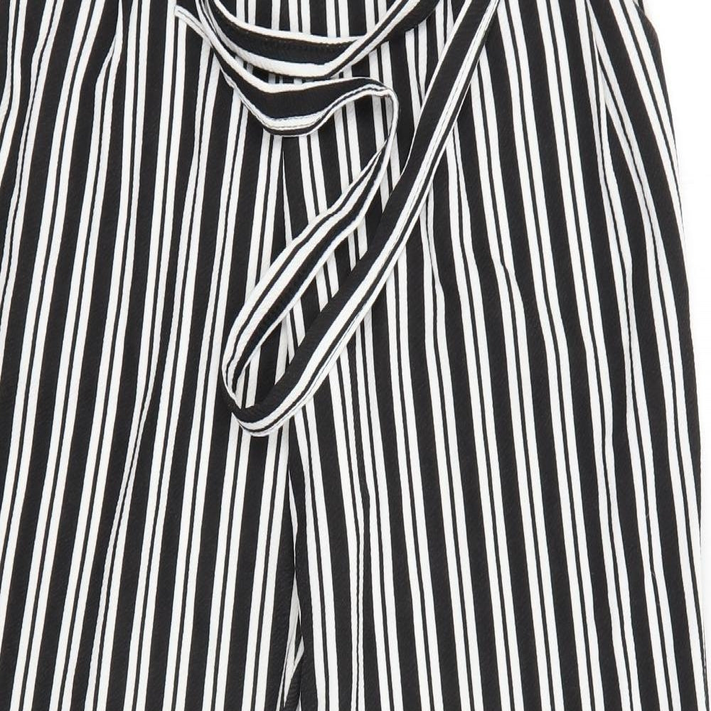 Preworn Womens Multicoloured Striped  Dress Pants Trousers Size 12 L26 in