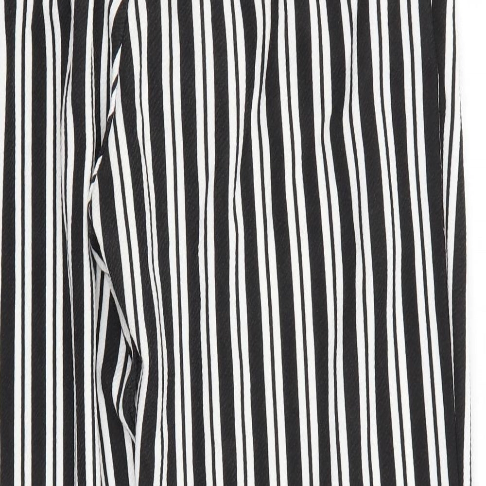 Preworn Womens Multicoloured Striped  Dress Pants Trousers Size 12 L26 in
