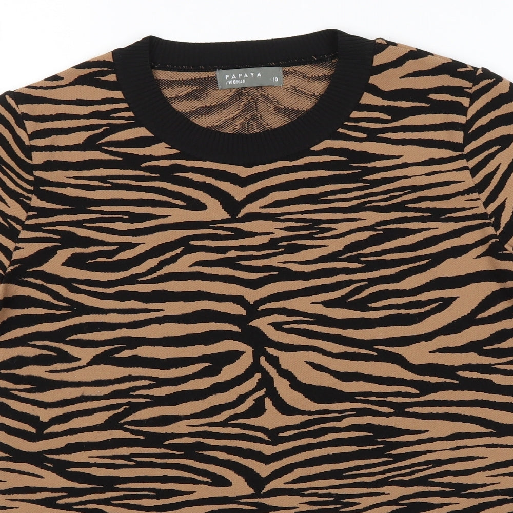 Matalan Womens Brown   Pullover Jumper Size 10