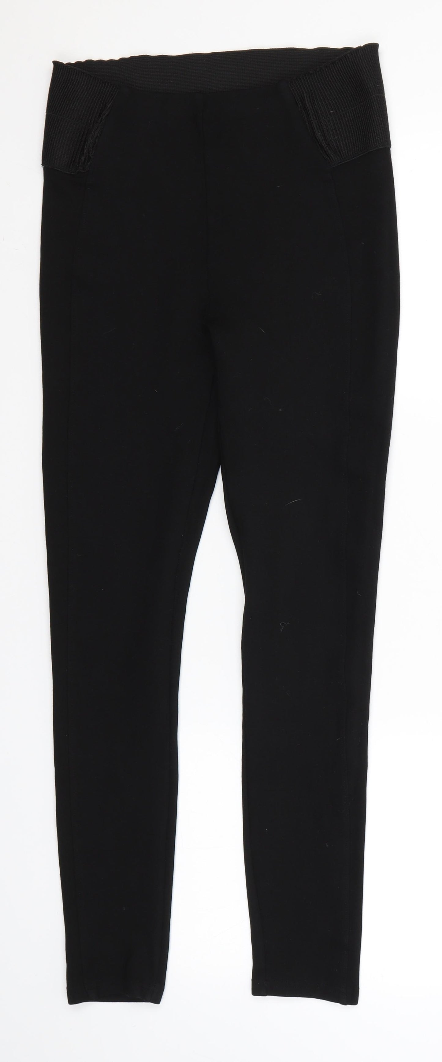 Topshop Womens Black   Jogger Leggings Size 10 L26 in
