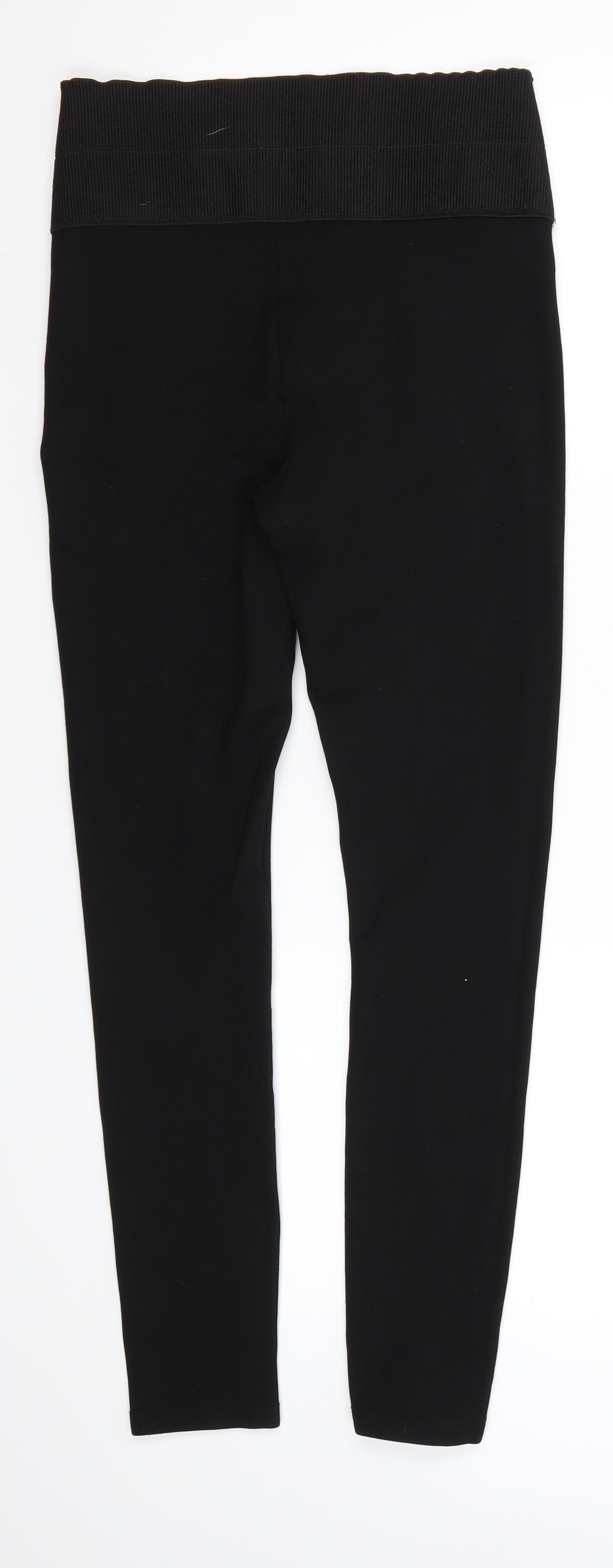 Topshop Womens Black   Jogger Leggings Size 10 L26 in
