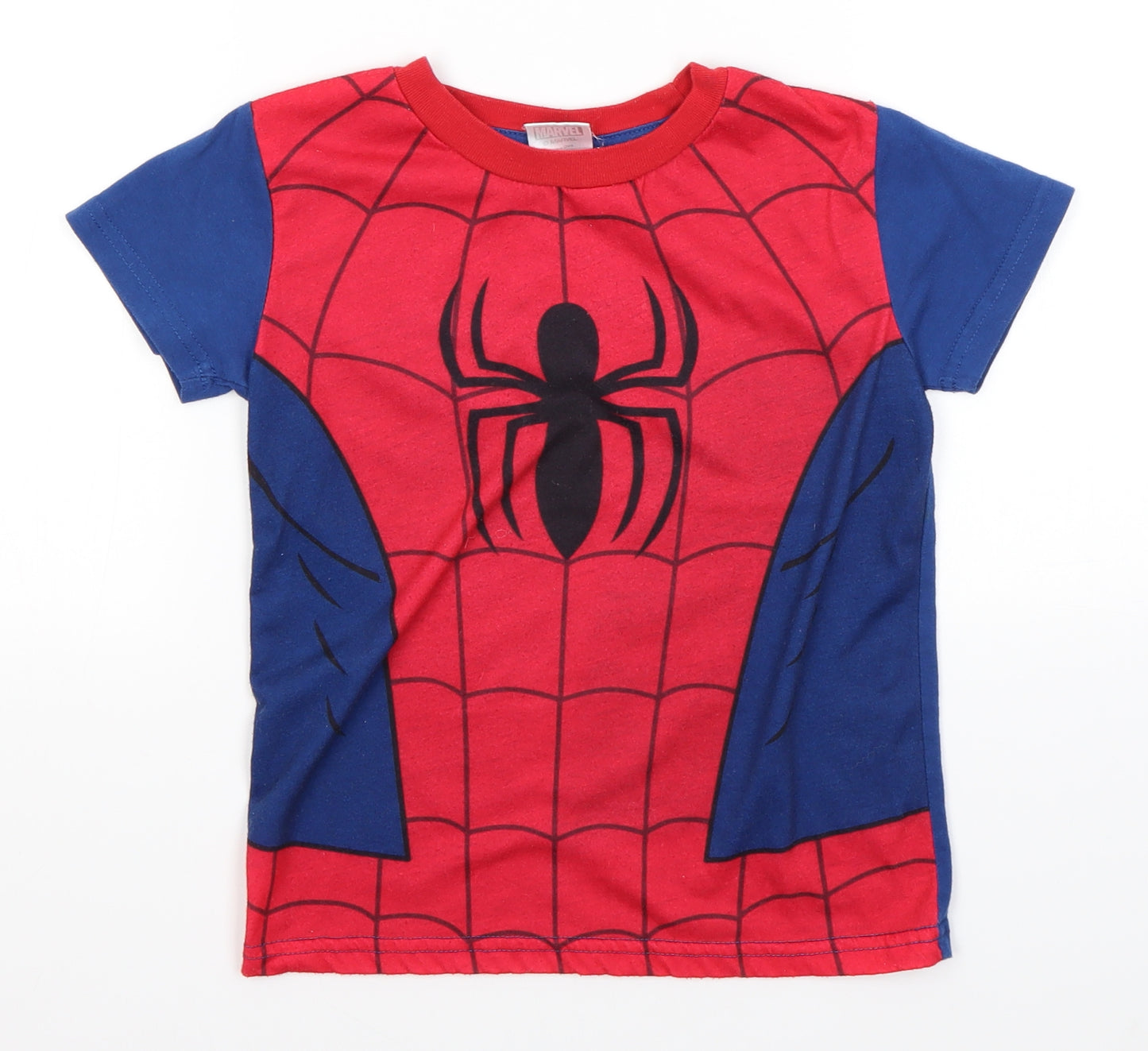 Marvel Boys Multicoloured   Basic T-Shirt Size 6-7 Years  - Spiderman