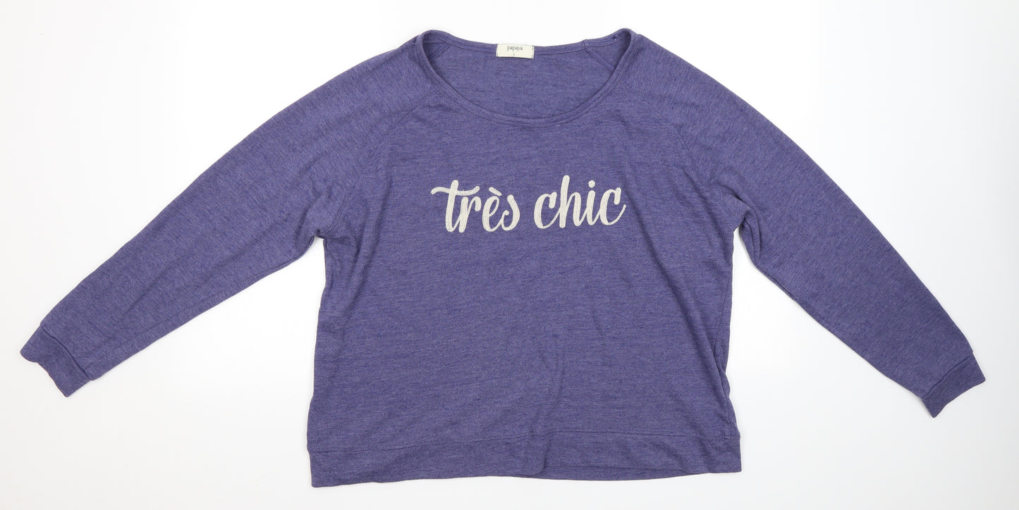 Matalan Womens Blue   Pullover Jumper Size L