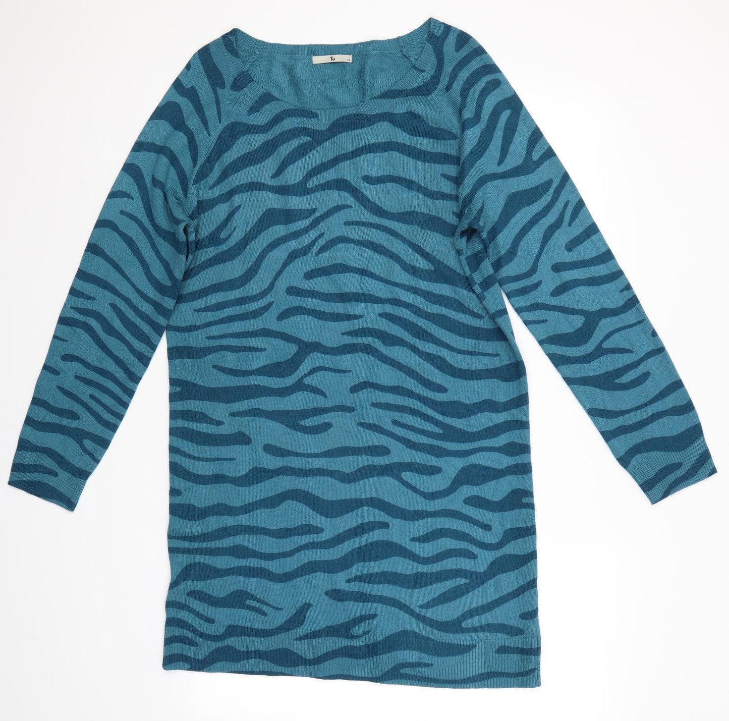 TU Womens Blue   Jumper Dress  Size 12