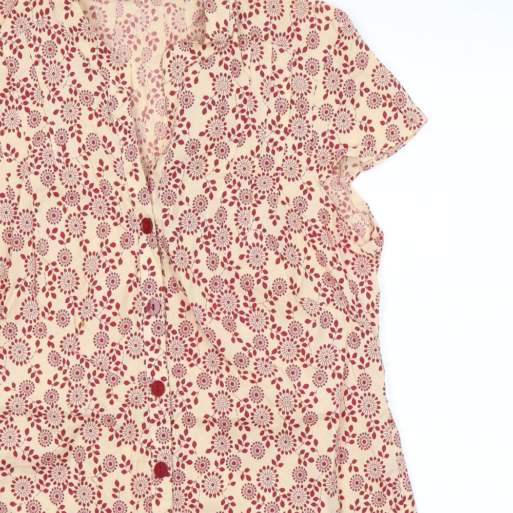 East Coast Womens Multicoloured Floral  Shirt Dress  Size 20