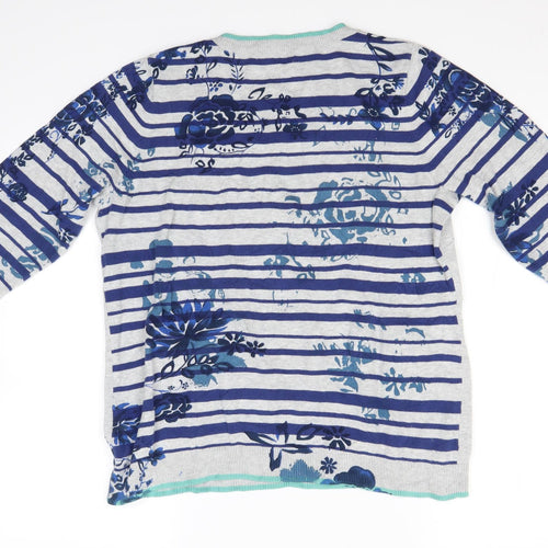 M&S Womens Multicoloured Striped  Pullover Jumper Size 16