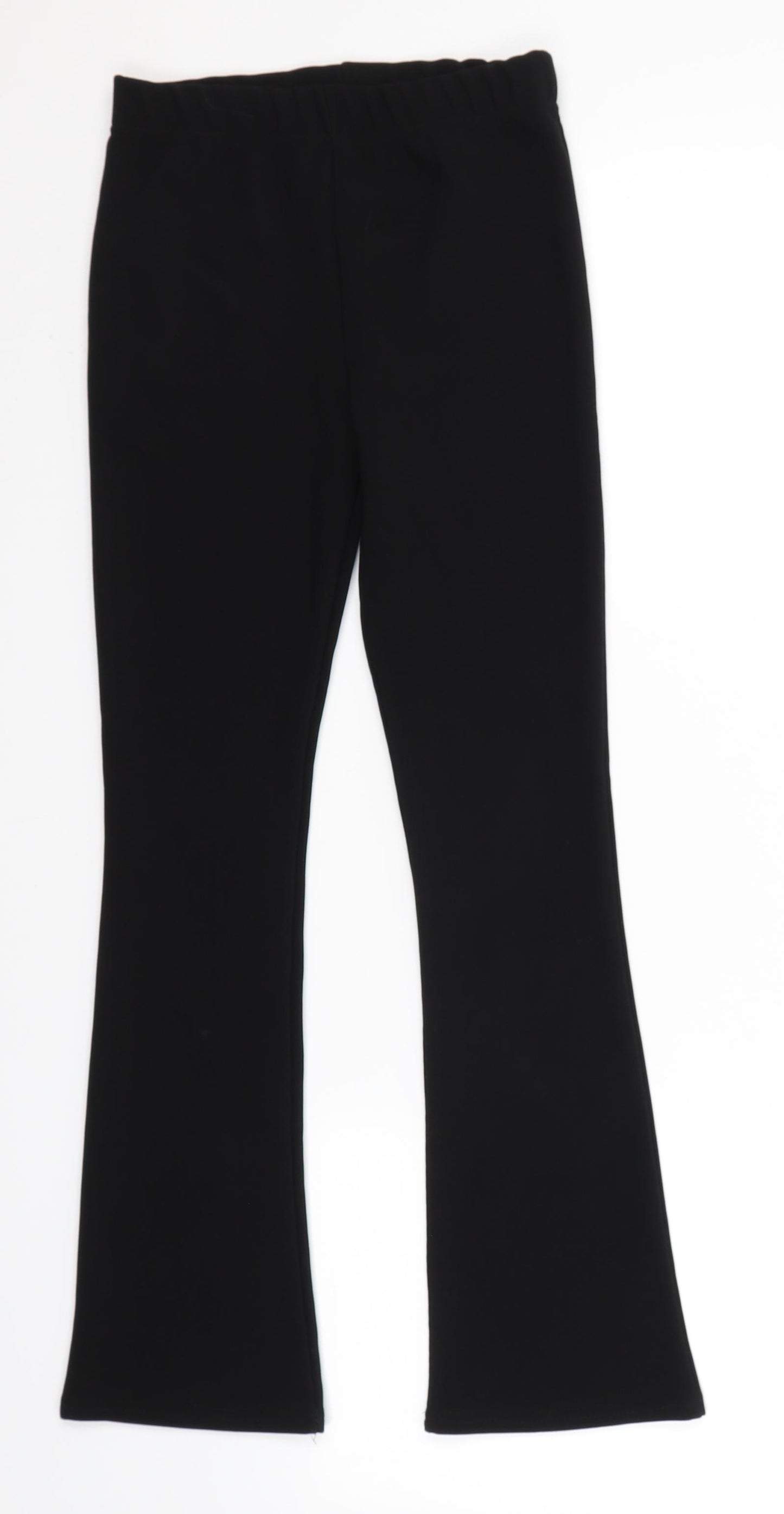 Preworn Girls Black   Dress Pants Trousers Size 11-12 Years