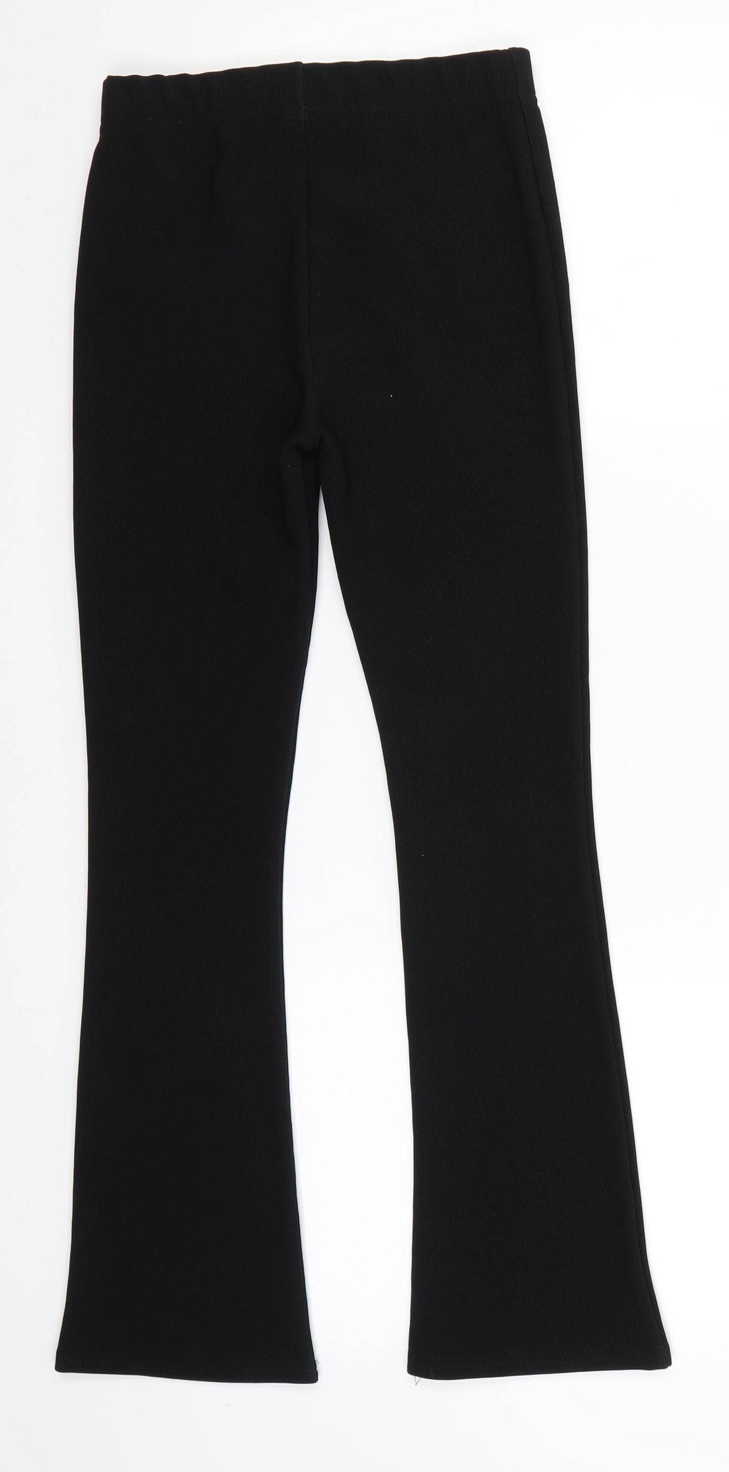 Preworn Girls Black   Dress Pants Trousers Size 11-12 Years