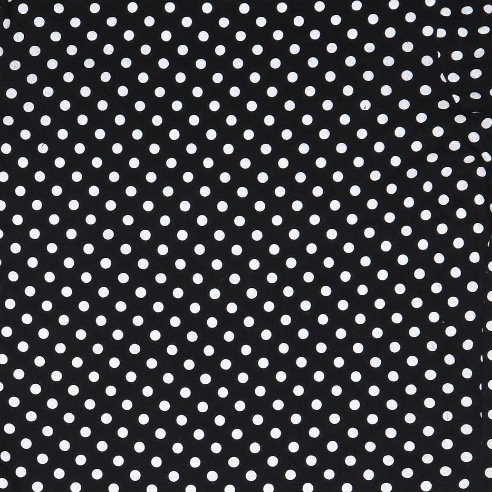 Primark Womens Black Polka Dot  Basic T-Shirt Size M